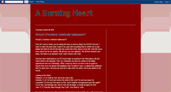 Desktop Screenshot of aburningheartministries.blogspot.com