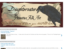 Tablet Screenshot of daughternatureprimitivefolkart.blogspot.com