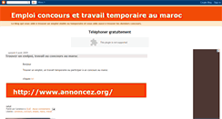 Desktop Screenshot of maroc-concours.blogspot.com