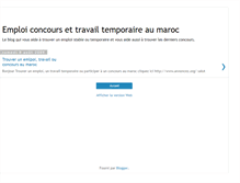 Tablet Screenshot of maroc-concours.blogspot.com