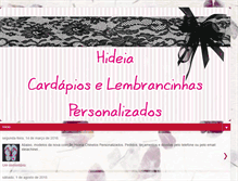 Tablet Screenshot of hideiapersonalizada.blogspot.com