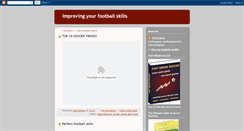 Desktop Screenshot of improveyourfootballskills.blogspot.com