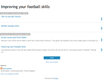 Tablet Screenshot of improveyourfootballskills.blogspot.com