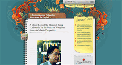 Desktop Screenshot of malaysianliterature10.blogspot.com