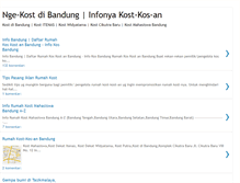 Tablet Screenshot of kost-di-bandung.blogspot.com