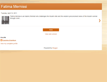 Tablet Screenshot of fatimamernissiblog.blogspot.com