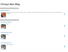 Tablet Screenshot of chrissybowblog.blogspot.com