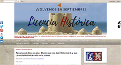Desktop Screenshot of licenciahistorica.blogspot.com