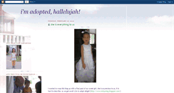 Desktop Screenshot of imadoptedhallelujah.blogspot.com