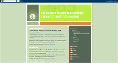 Desktop Screenshot of leedsmet-music-tech.blogspot.com