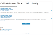 Tablet Screenshot of childrensinterneteducationtruth.blogspot.com