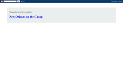 Desktop Screenshot of neworleansonthecheap.blogspot.com
