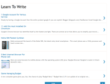 Tablet Screenshot of learntowriteblog.blogspot.com