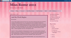 Desktop Screenshot of missrome2011.blogspot.com