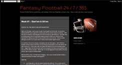 Desktop Screenshot of fantasyfootball247365.blogspot.com