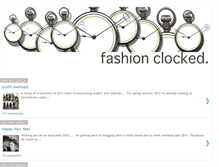 Tablet Screenshot of fashionclocked.blogspot.com