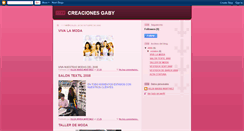 Desktop Screenshot of creacionesgaby.blogspot.com