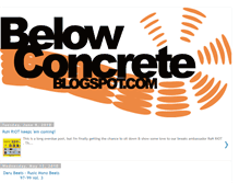 Tablet Screenshot of belowconcrete.blogspot.com