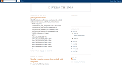 Desktop Screenshot of diversthings.blogspot.com