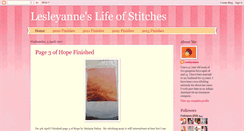 Desktop Screenshot of lesleyanneslifeinstitches.blogspot.com