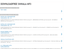 Tablet Screenshot of downloadfreesinhalamp3.blogspot.com