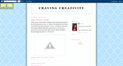 Desktop Screenshot of cravingcreativity.blogspot.com