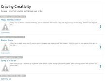 Tablet Screenshot of cravingcreativity.blogspot.com