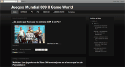 Desktop Screenshot of juegosmundial809.blogspot.com