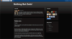 Desktop Screenshot of nothingbutzeds.blogspot.com