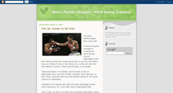 Desktop Screenshot of manny-pacman-pacquiao.blogspot.com