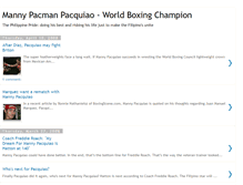 Tablet Screenshot of manny-pacman-pacquiao.blogspot.com