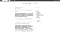 Desktop Screenshot of carolinemblogs.blogspot.com