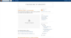 Desktop Screenshot of chloruredargent.blogspot.com