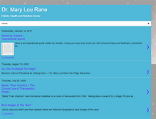 Tablet Screenshot of drmarylourane.blogspot.com