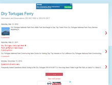 Tablet Screenshot of dry-tortugas-ferry.blogspot.com