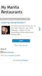 Mobile Screenshot of mymanilarestaurants.blogspot.com