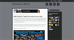 Desktop Screenshot of evolucionaomuere.blogspot.com