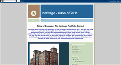 Desktop Screenshot of heritage2011.blogspot.com