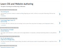 Tablet Screenshot of learning-css.blogspot.com