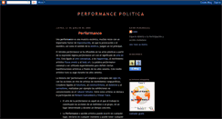 Desktop Screenshot of performancepolitica.blogspot.com