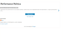 Tablet Screenshot of performancepolitica.blogspot.com