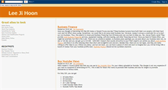 Desktop Screenshot of lee-ji-hoon.blogspot.com