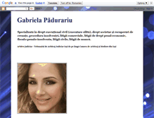 Tablet Screenshot of gabrielapadurariu.blogspot.com