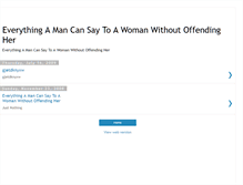 Tablet Screenshot of everythingamancansaytoawoman.blogspot.com