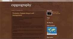 Desktop Screenshot of cspgeography.blogspot.com