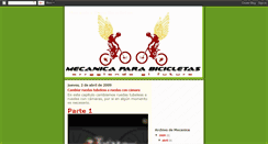 Desktop Screenshot of mecanicaparabicicletas.blogspot.com