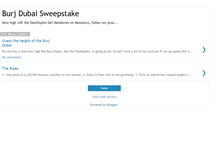 Tablet Screenshot of burj-dubai-how-high.blogspot.com