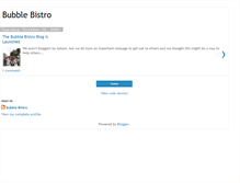 Tablet Screenshot of bubblebistro.blogspot.com