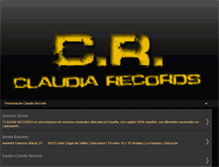 Tablet Screenshot of claudiarecords.blogspot.com