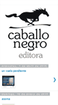 Mobile Screenshot of caballonegroeditora.blogspot.com